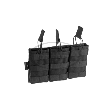 "Invader Gear" 5.56 Triple Direct Action Mag Pouch - Black (17109) "Invader Gear" 5.56 Triple Direct Action Mag Pouch - Black (17109)