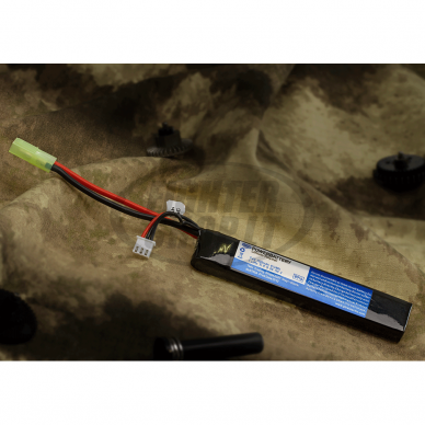 Baterija - LiPo 7.4V 1100mAh 20C Stock Tube Type - (Pirate Arms) 1