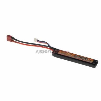 Airsoft - "VB Power" Baterija - Lipo 7.4V 1100mAh 20C Stock Tube Type T-Plug