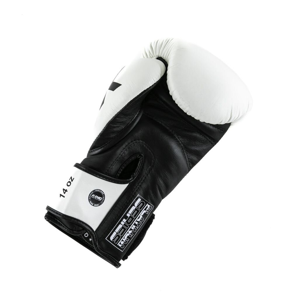 "King" Boxing Gloves Platinum 5 - White/Black 3 "King" Boxing Gloves Platinum 5 - White/Black 3
