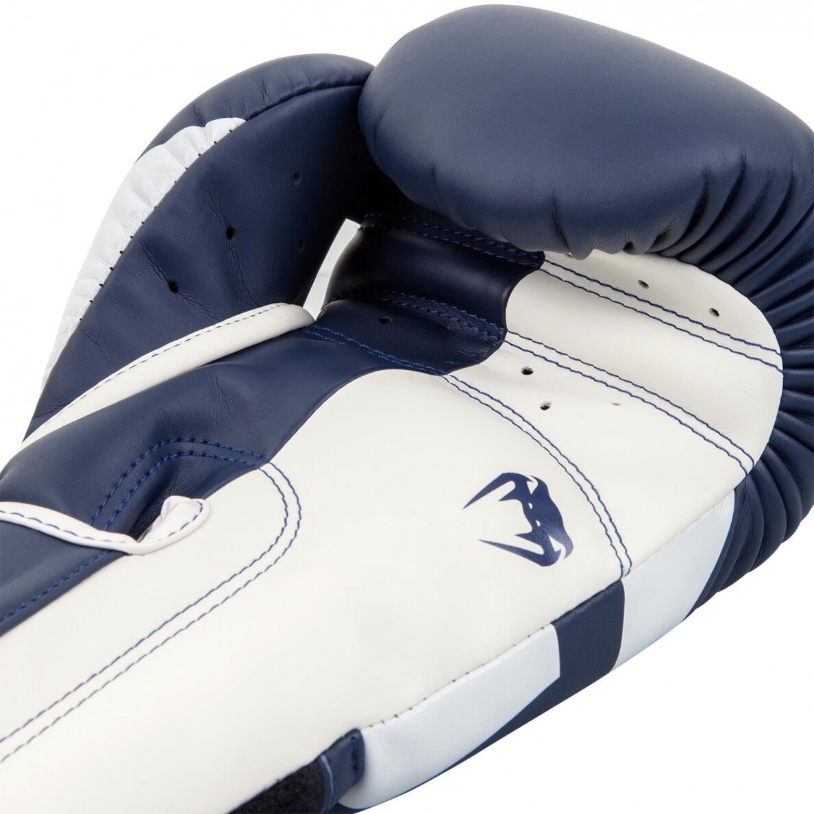 "Venum" Boxing Gloves Elite - White/Navy Blue 1 "Venum" Boxing Gloves Elite - White/Navy Blue 1