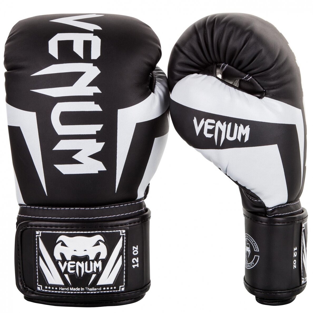"Venum" Boxing Gloves Elite - Black/White "Venum" Boxing Gloves Elite - Black/White