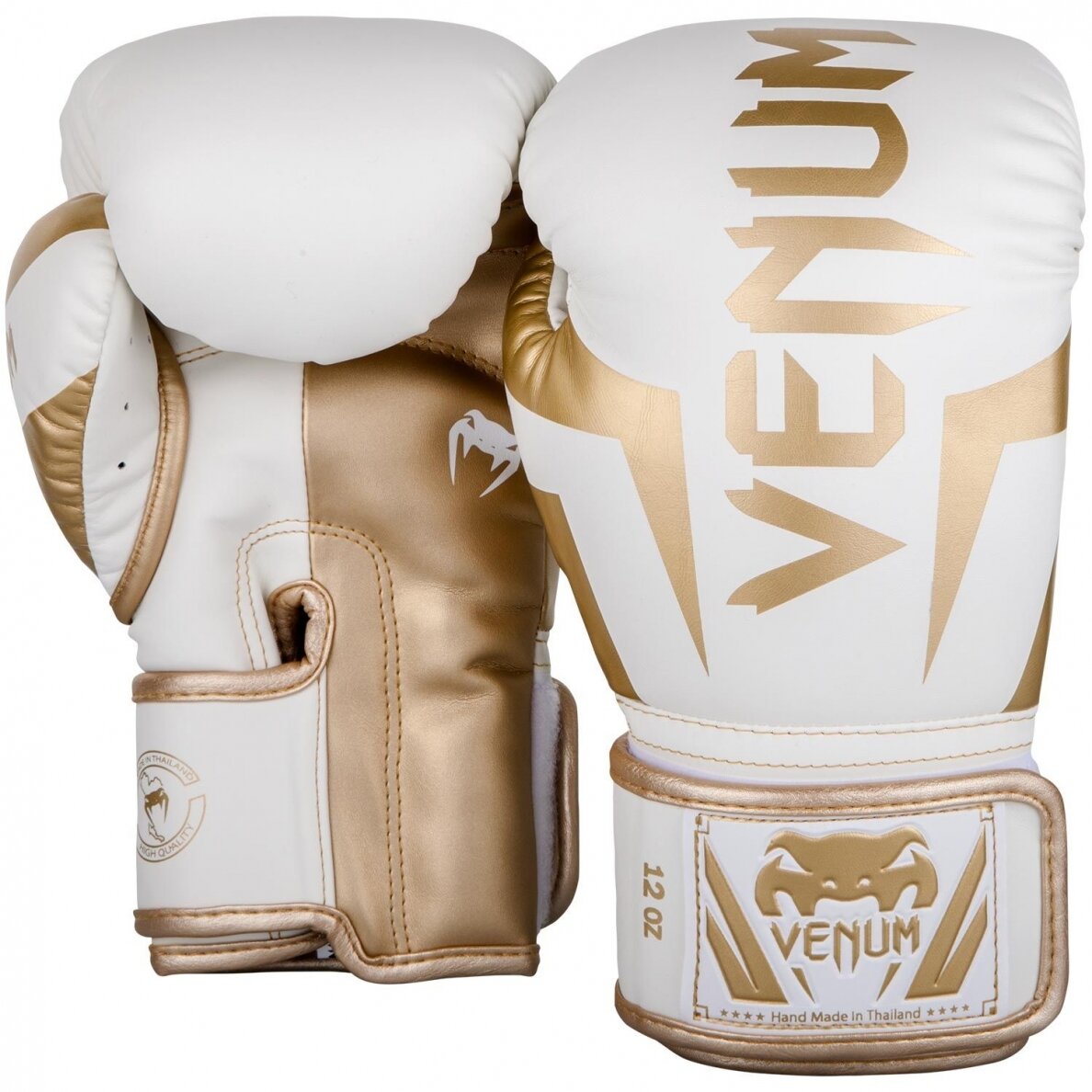 "Venum" Boxing Gloves Elite - White/Gold 1 "Venum" Boxing Gloves Elite - White/Gold 1