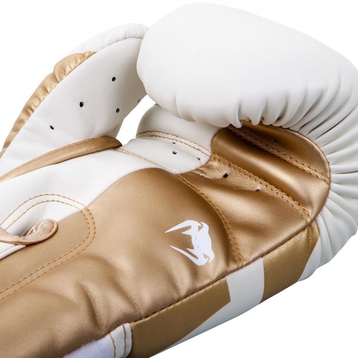 "Venum" Boxing Gloves Elite - White/Gold 3 "Venum" Boxing Gloves Elite - White/Gold 3
