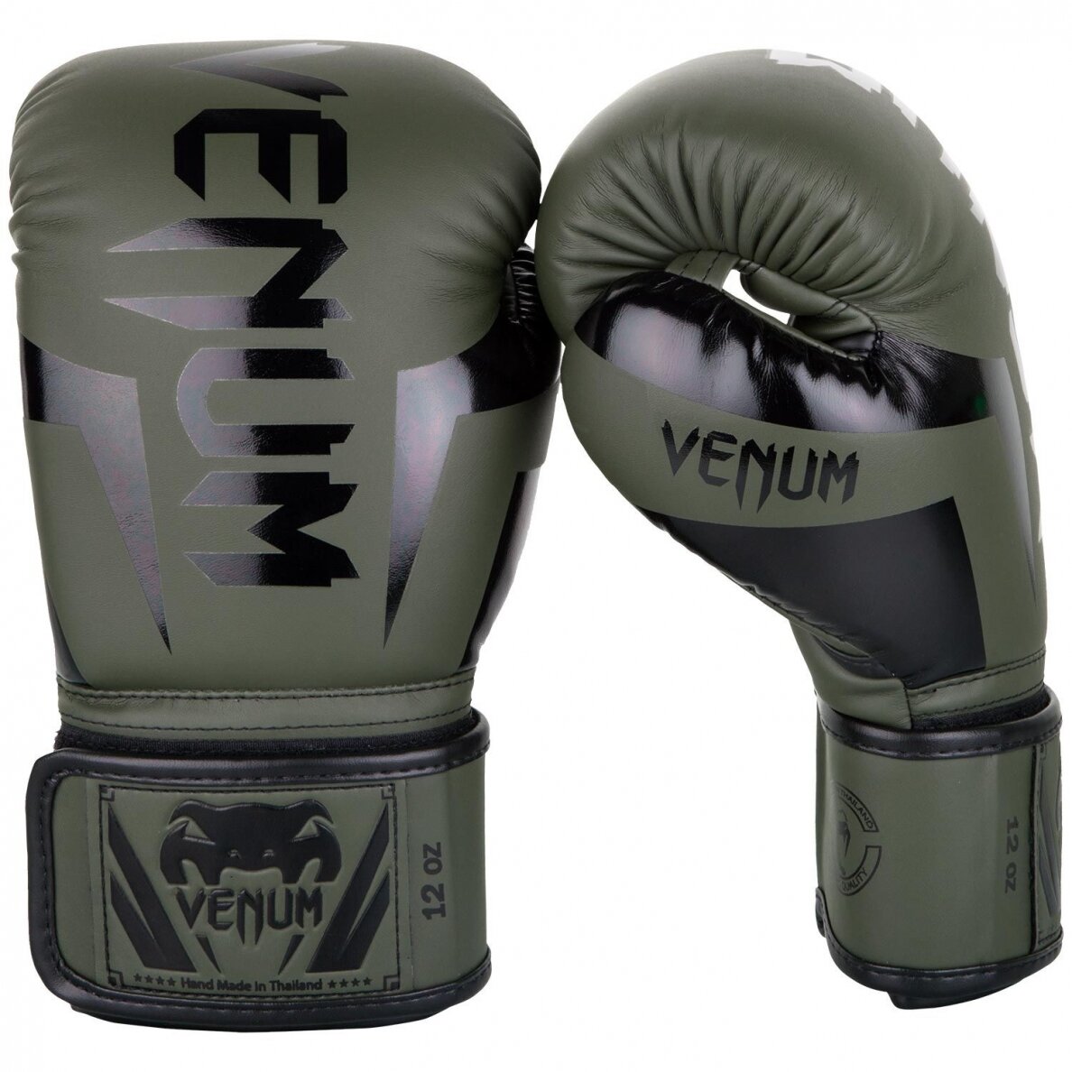 "Venum" Boxing Gloves Elite - Khaki/Black "Venum" Boxing Gloves Elite - Khaki/Black