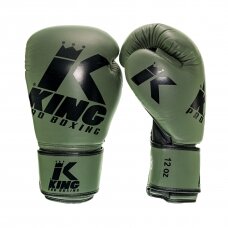 "King" bokso pirštinės - Platinum 3 - khaki