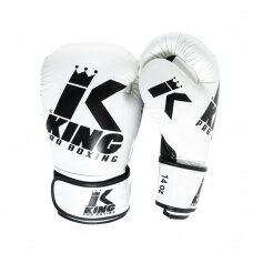 "King" bokso pirštinės - Platinum 5 - white black