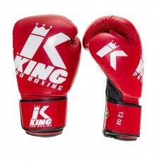 "King" bokso pirštinės - Platinum 4 - red
