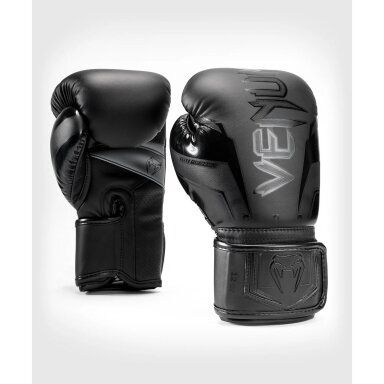 "Venum" Boxing Gloves Elite Evo - Black/Black