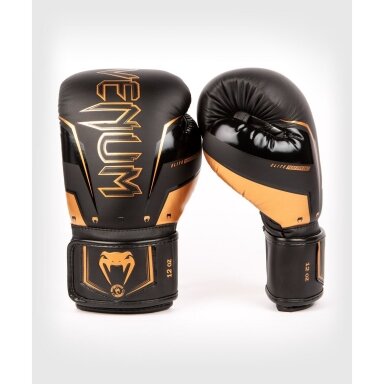 "Venum" Boxing Gloves Elite Evo - Black/Bronze