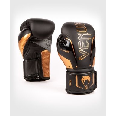 "Venum" Boxing Gloves Elite Evo - Black/Bronze