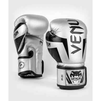 "Venum" Boxing Gloves Elite - Silver/Black