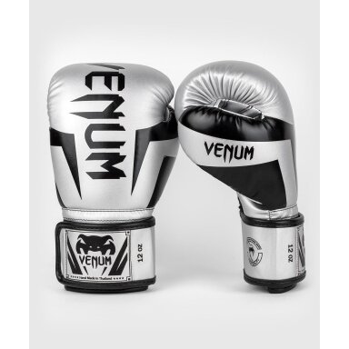 "Venum" Boxing Gloves Elite - Silver/Black