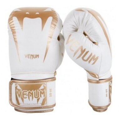 "Venum" Boxing Gloves Giant - White/Gold