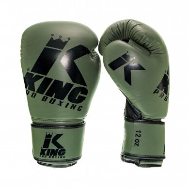 "King" bokso pirštinės - Platinum 3 - khaki 1