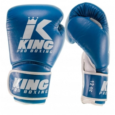 "King" Boxing Gloves Star 8 - Blue/White 1