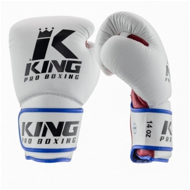 "King" Boxing Gloves Star 1 - White/Red 1