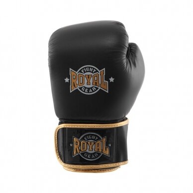"Royal" Leather Boxing Gloves TWS - Black 1