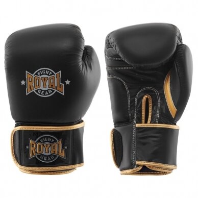 "Royal" Leather Boxing Gloves TWS - Black "Royal" Leather Boxing Gloves TWS - Black