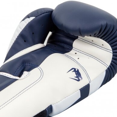 "Venum" Boxing Gloves Elite - White/Navy Blue 1 "Venum" Boxing Gloves Elite - White/Navy Blue 1