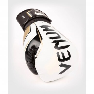 "Venum" bokso pirštinės Elite Evo - White/Gold 3