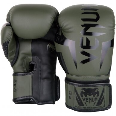 "Venum" Boxing Gloves Elite - Khaki/Black 1