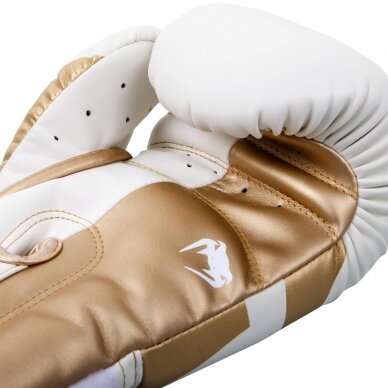 "Venum" Boxing Gloves Elite - White/Gold 3