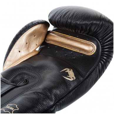 "Venum" Boxing Gloves Giant - Black/Gold 1 "Venum" Boxing Gloves Giant - Black/Gold 1