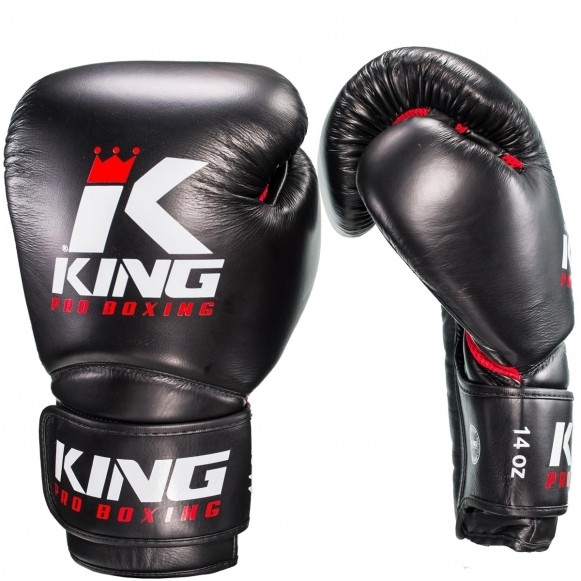 "King" Boxing Gloves Star Mesh 2 - Black/Red 1