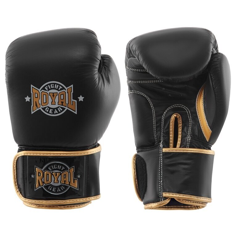 "Royal" Leather Boxing Gloves TWS - Black