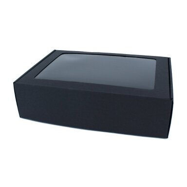 Gift box with transparent window - Black