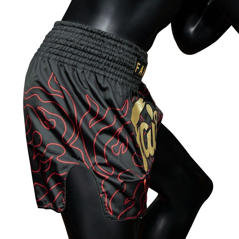 "Fairtex" K1 / Thai šortai Lava - Black 4