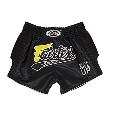 "Fairtex" K1 / Thai šortai Slim Cut - Black