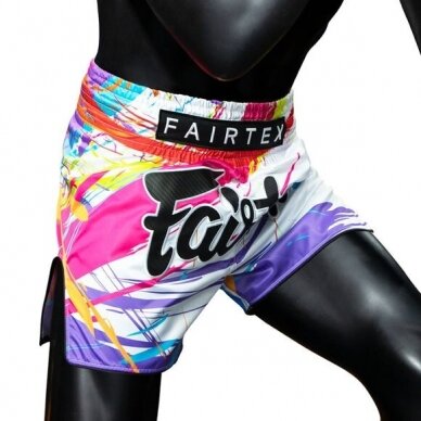 "Fairtex" K1 / Thai šortai World Music - White 3