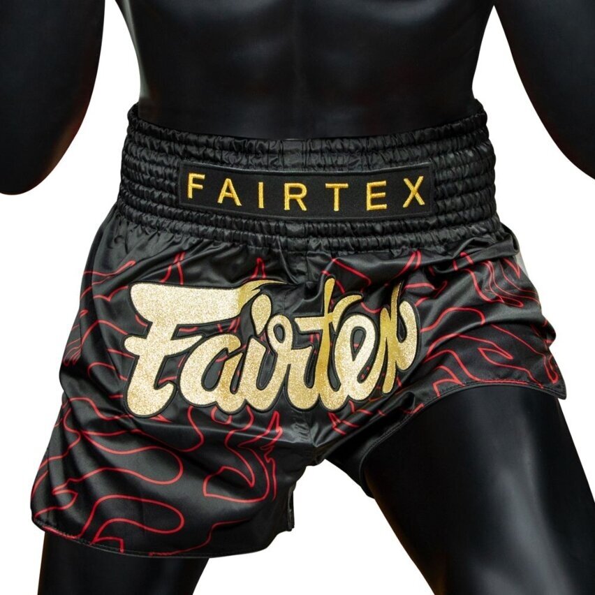 "Fairtex" K1 / Thai šortai Lava - Black 2 "Fairtex" K1 / Thai šortai Lava - Black 2