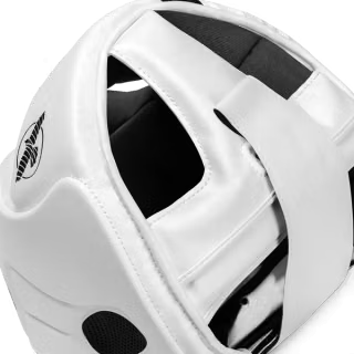 "Hayabusa" Headguard T3 - White/Black 1
