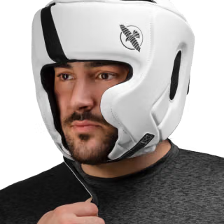 "Hayabusa" Headguard T3 - White/Black 2 "Hayabusa" Headguard T3 - White/Black 2