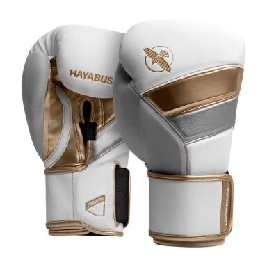 "Hayabusa" Boxing Gloves - T3 - White/Gold