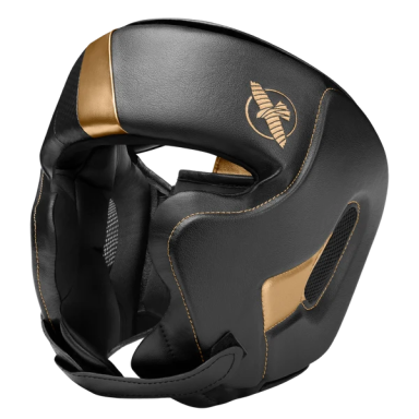"Hayabusa" Headguard T3 - Black/Gold