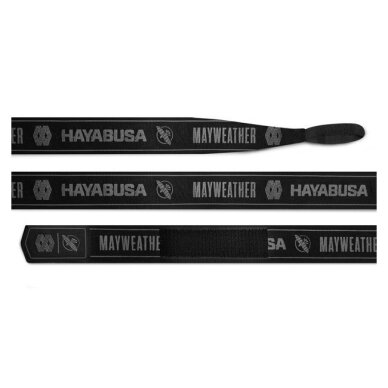 "Hayabusa" Hand Wraps Mayweather Stretch - Black/Grey (4.5M) 2