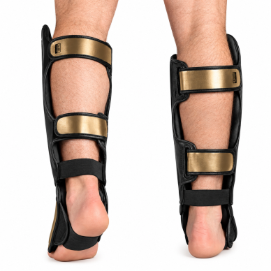 "Hayabusa" T3 Striking Shin Guards - Black/Gold 2 "Hayabusa" T3 Striking Shin Guards - Black/Gold 2