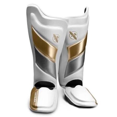 "Hayabusa" kojų apsaugos T3 - White/Gold "Hayabusa" kojų apsaugos T3 - White/Gold
