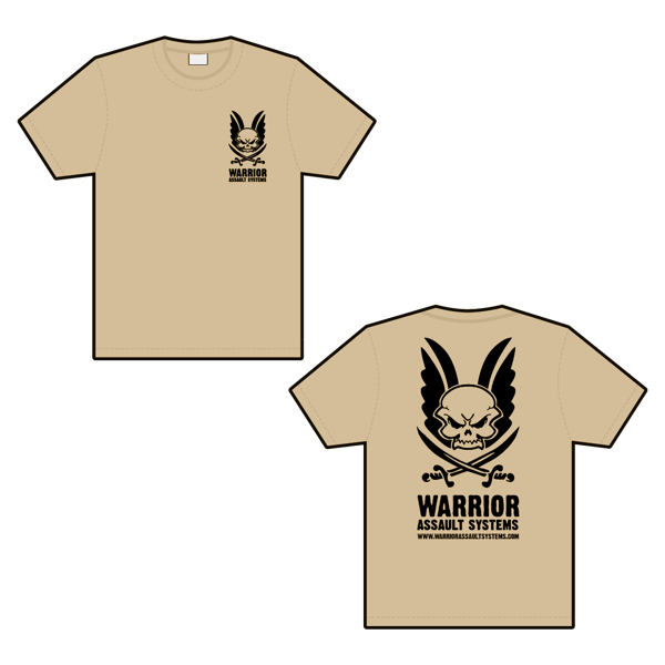 "Warrior" marškinėliai - Tan (W-TSHIRT-T) 1 "Warrior" marškinėliai - Tan (W-TSHIRT-T) 1