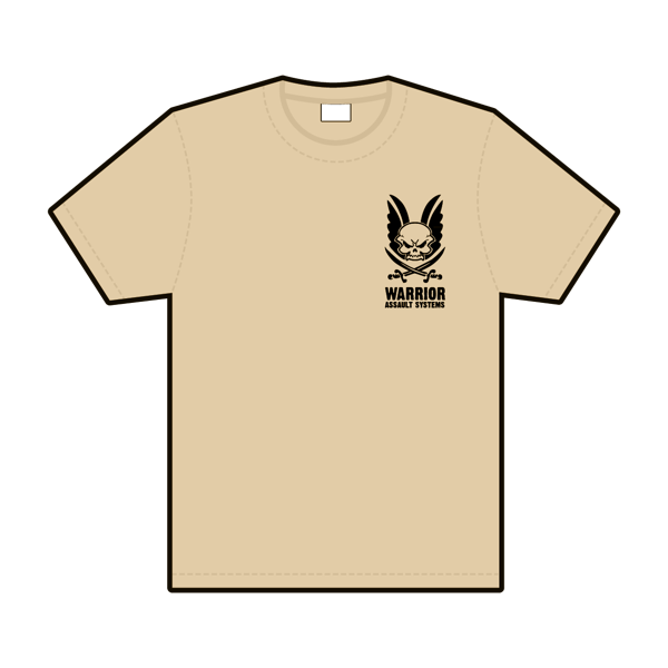 "Warrior" marškinėliai - Tan (W-TSHIRT-T) 2 "Warrior" marškinėliai - Tan (W-TSHIRT-T) 2