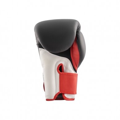 "Hitman" Boxing Gloves Elite Evo - Black/White/Red 2 "Hitman" Boxing Gloves Elite Evo - Black/White/Red 2