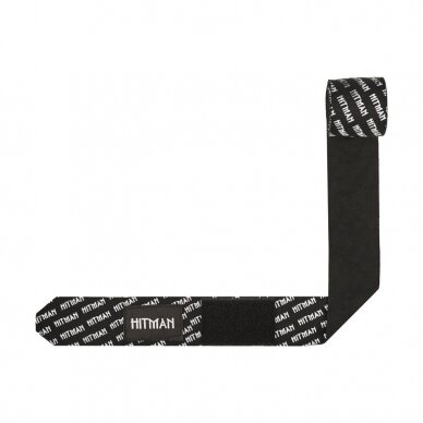 "Hitman" Elastic Boxing Hand Wraps 4.5m - Black 1