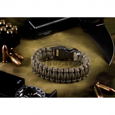 "Invader Gear" apyrankė Paracord Bracelet - Army Green (13477) 1