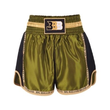 "BBB" šortai Muay Thai / Kickboxing trunks - Mesh - Khaki