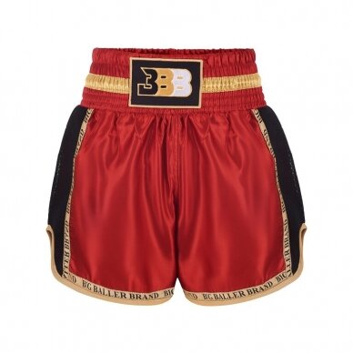 "BBB" šortai Muay Thai / Kickboxing trunks - Mesh - Red "BBB" šortai Muay Thai / Kickboxing trunks - Mesh - Red