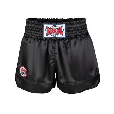 "Royal" šortai Muay Thai / Kickboxing trunks - black FS.CO logo